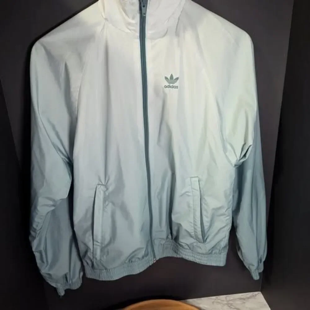 Men Adidas Jacket Adicolor 3-D Gradient Trifoil Prime Green Size Small Rare